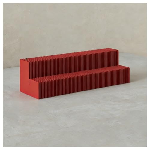 Présentoirs en papier pliables rouges H30cm pour buffet de mariage et fêtes