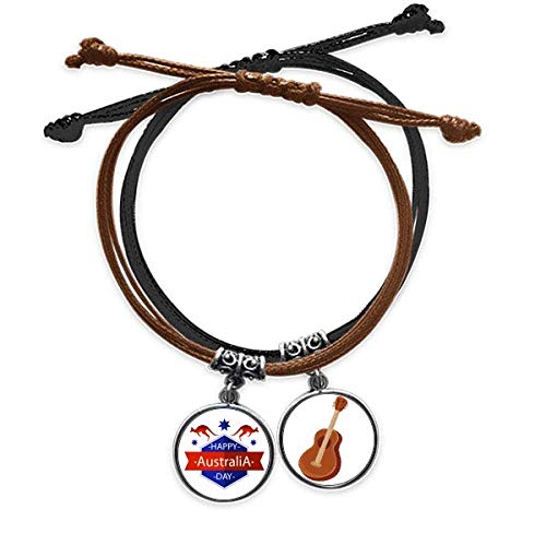 Pulsera cadena cuero ajustable Australia para evitar alergias en la piel