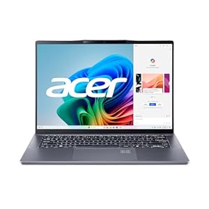 acer Swift Go 14 AI Copilot+ PC 14.5″ 2.5K 120Hz Display Unlock AI Experiences Qualcomm Snapdragon X Plus 8-Core Processor 16GB RAM 1TB Gen 4 SSD Wi-Fi 7 Windows 11 Home SFG14-01-X006