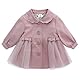 Famuka baby Mädchen Jacke Kleinkinder Jäckchen Übergangsjacke Trechcoat Cardigan Babykleidung (Rosa, 18M)