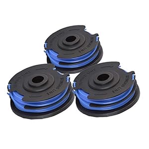 Greenworks Bobina a Doppio Filo 29187, Diametro Del Filo Da 1.65mm, 4.8m Di Cavo per Bobina, 3 confezioni per Greenworks 40V Tagliabordi G40LT G40LTK2 G40LTK2x