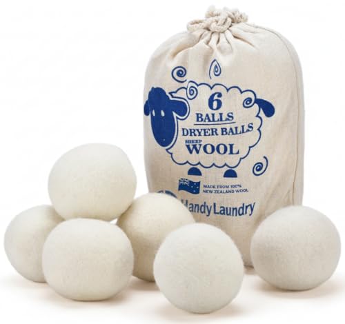 Handy Laundry Wool Dryer Balls - 2.5 Inch - Natural