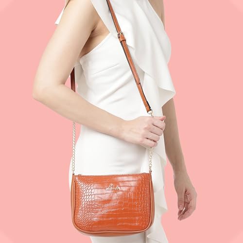 Image of Lavie Women's Glossy Keg Sling Bag | Ladies Purse Handbag