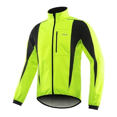 ARSUXEO Winter Warm UP Thermal Softshell Cycling Jacket Cover