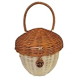 Panier de transport en rotin naturel – fabriqué avec un excellent savoir-faire, ce panier portable est également un accessoire idéal pour vos séances photo