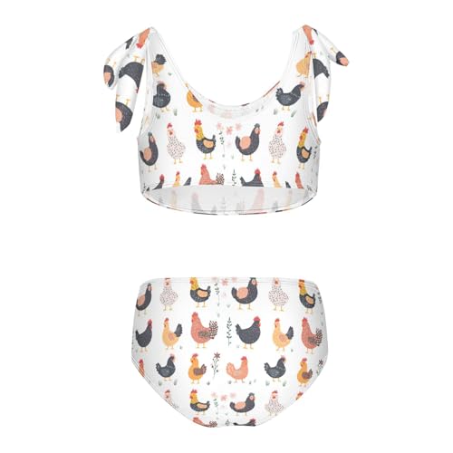 KLL Girls Swimsuits Cute Beach Sport Bathing Suit with Adjustable Strap2