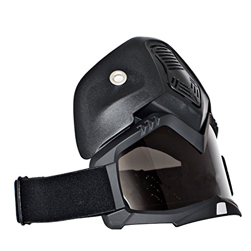LEAGUE&CO - Maschera con occhiali per casco moto