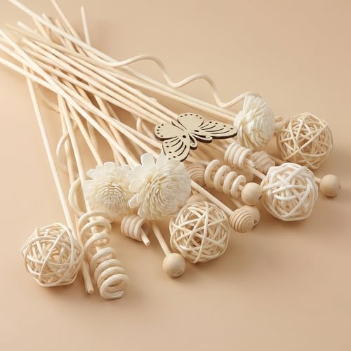 Palitos Difusores de Ratán Natural Set 15 Piezas miniatura 3