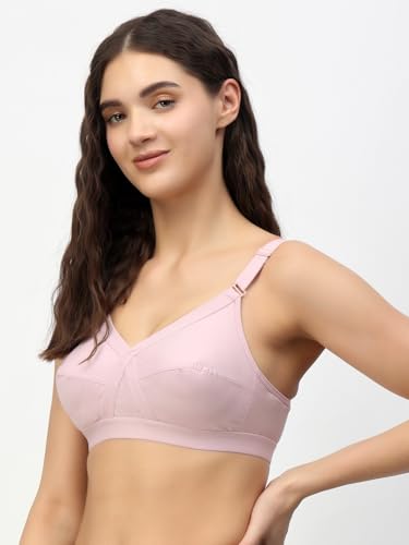 Image of Floret Women's Pure Cotton-Fabric Non Padded & Non-Wired Cut & Sew /Full Coverage Bra