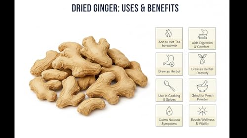 Image of Parshutara Farm Whole Dry Ginger (Sonth) 200g | Whole Sonth Pieces | Premium Garam Masala Spice for Cooking