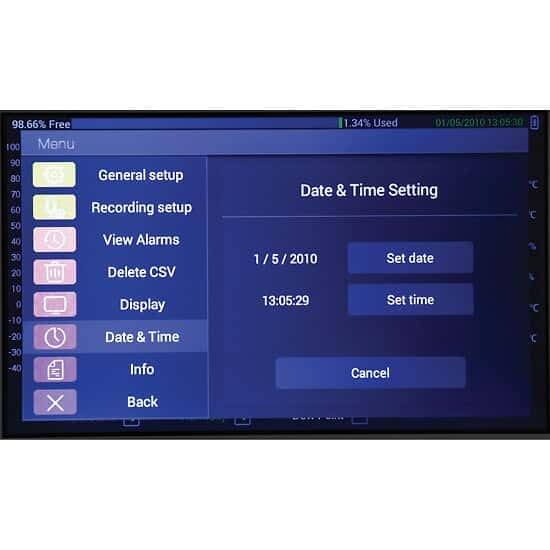 Traceable Temperature/Humidity Touchscreen Recorder