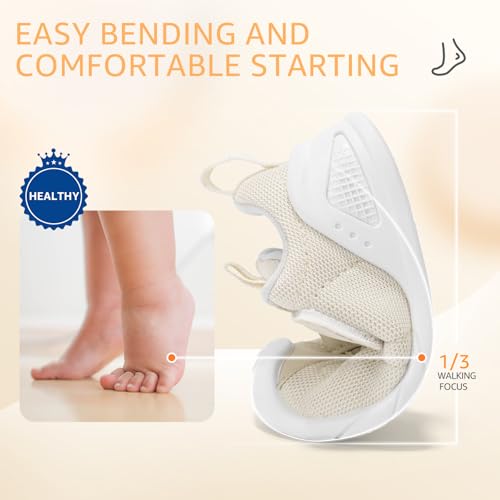 Baby Shoes Wide Toe Box Infant Boy Girl First Walker Shoe Toddler Crib Barefoot Sneakers Non-Slip Sole Soft Breathable Mesh Lightweight Walking Indoor Newborn Chubby Babies 6 9 12 18 24 Months4