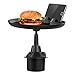 Soporte de Copa Table de automóvil de Bandeja de Almacenamiento Giratorio de 360 ° for Comer Estante de Almacenamiento de Alimentos Bandeja de Alimentos for automóviles multifuncionales portavasos