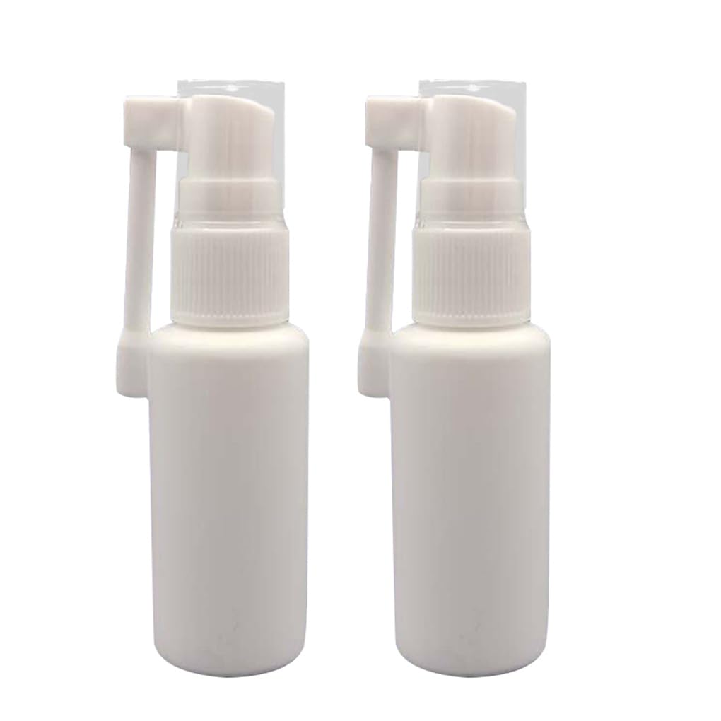 2pcs/Set Nasal Sprayer Plastic Nose Spray Bottle Refillable Empty Spray Dispenser with Rotation Nozzle 30ML