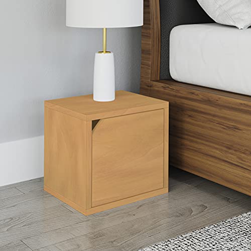 Way Basics Cube Cubby Organizer With Door (Tool-Free Assembly And Uniquely Crafted From Sustainable Non Toxic Zboard Paperboard), Natural #TOP1
