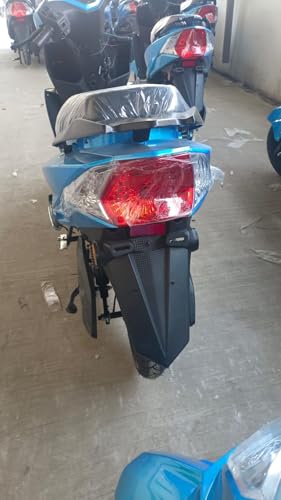 Image of ULTRABIKES Aura Electric Scooter with 48V 24AH Lithium Ion Battery|2 Year Warranty On Battery|60 KM Range On Single Charge|3 Speed Modes|USB Charging Facility I 45 KMPH TOP Speed (Blue),for Adult