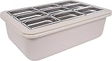 Carlisle FoodService Products CM104902 Coldmaster 6' Deep Insulated Food Pan with Organizer, Full-Size, White