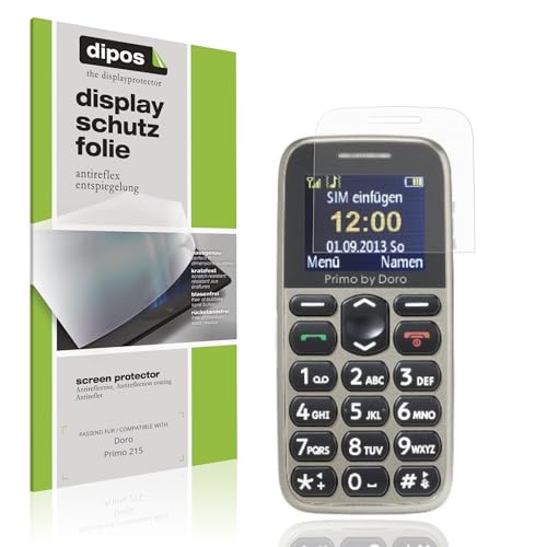 dipos I 4x Schutzfolie matt passend für Doro Primo 215 Folie Bildschirmschutzfolie, Ultra-Dünn, Hülle-Friendly, Fingerprint-Kompatibel