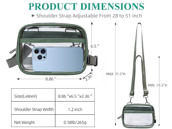 Image of MAXTOP Small Crossbody Bags for Women Belt Bag Fanny Pack with Adjustable Strap