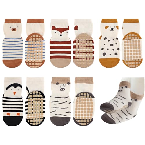 Hopton 5 Paar Stoppersocken Kinder, Baumwolle Baby Socken,...