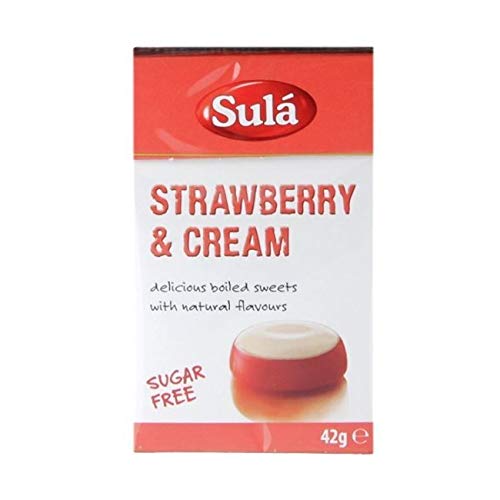 Preisvergleich Produktbild Sula / Strawberry & Cream Sweets - Sugar Free / 7 x 42g (DE)