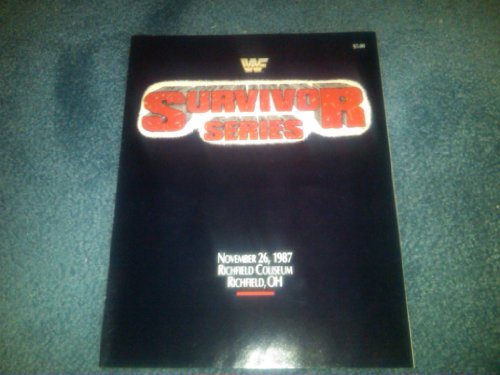 WWF Survivor Series Program November 26 1987 Richfield Coliseum Richfield OH, WWE, WCW, TNA, ECW (Hulk Hogan vs Andre the Giant - Bret Hart - Randy "Mach Man" Savage - Fabulous Moolah - Sensational Sherry - Honky Tonk Man - King Kong Bundy)