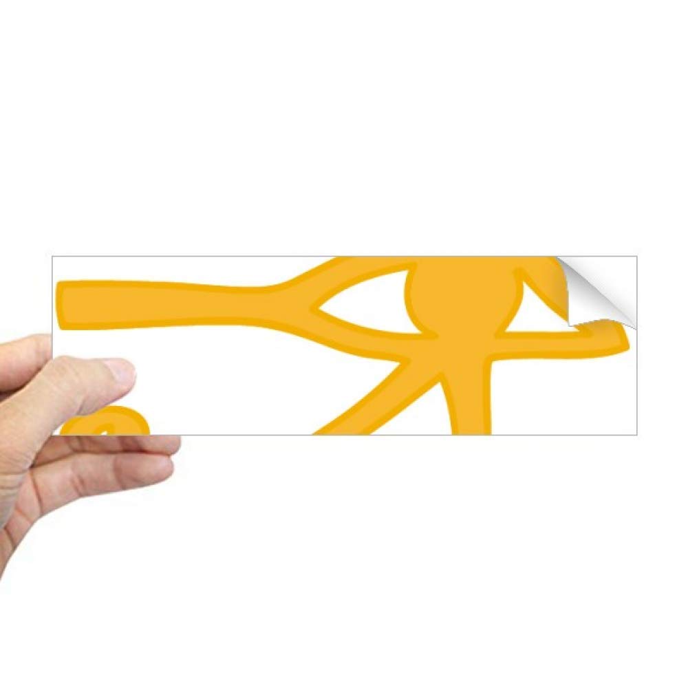 Sticker rectangulaire œil égyptien antique DIYthinker pour décoration de fenêtre