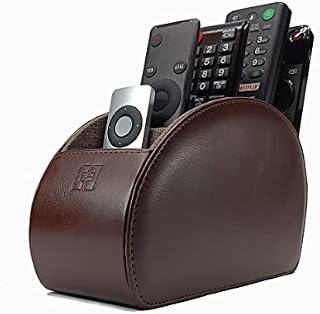 Connected Essentials TV Remote Control Holder For 5 Remotes, Remote Control Tidy and Organiser Caddy, Black - CEG10