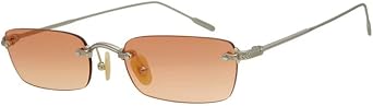 Fashion Rimless Titanium Sunglasses Men Uv400 Sun Glasses Women Luxury Frameless Eyeglasses