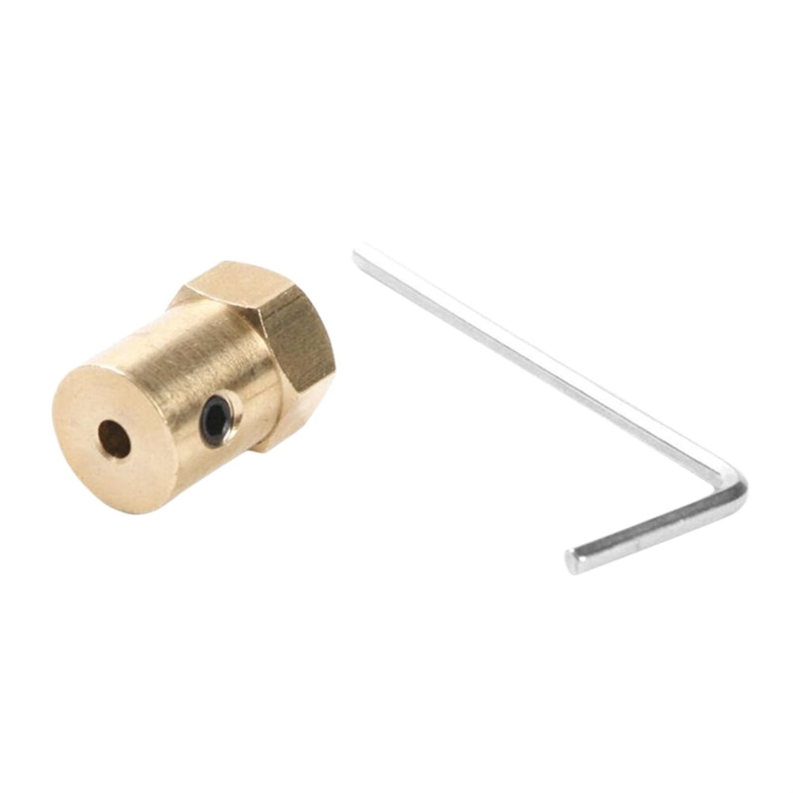 Coupleur d'arbre moteur flexible en laiton usiné de précision 6mm