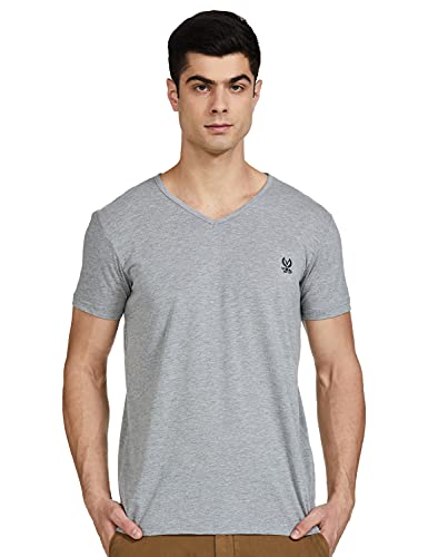Image of JONNEY Men's Cotton Blended Regular Fit V-Neck T-Shirt