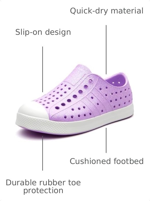 Image of Weestep Toddler Sandal for Boys and Girls Quick Dry Slip-On Lightweight Summer Water Shoe with Rubber Toe Protection