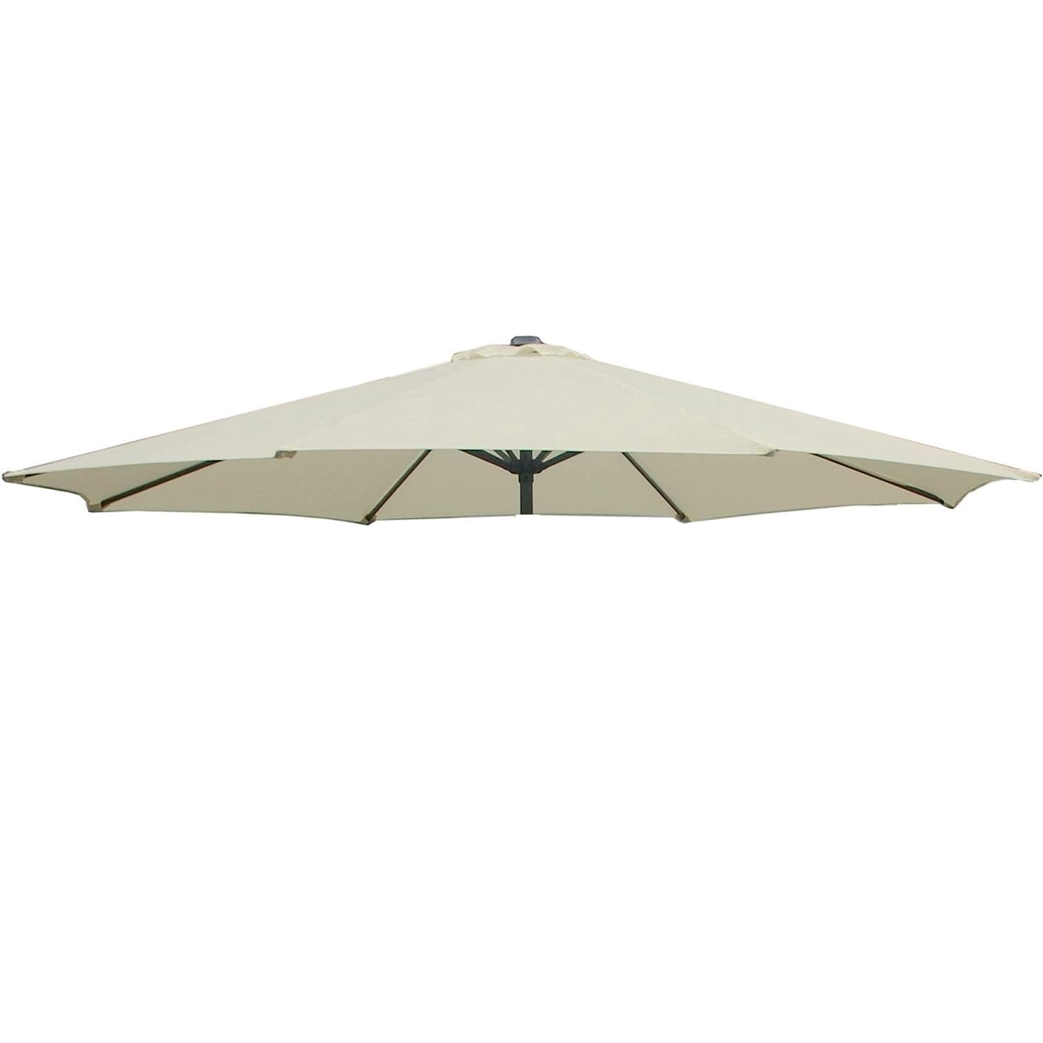 NEZIH 6/8 Arms Replacement Fabric Garden Parasol Canopy Cover 2/2.7/3M,Parasol Fabric Cloth,Waterproof/Off White/2.7M-(6 Ribs)