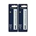 Waterman(R) Refill, Rollerball, Fine Point, 0.5 mm, Black (2-Pack)