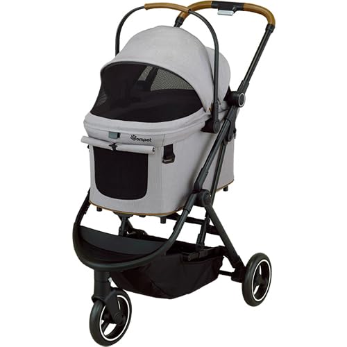 コンビ コムペット ルルテイル キャリー レンティキュラークラウズグレー　カート Amazon.co.jp: コムペット ルルテイル キャリー レンティキュラー