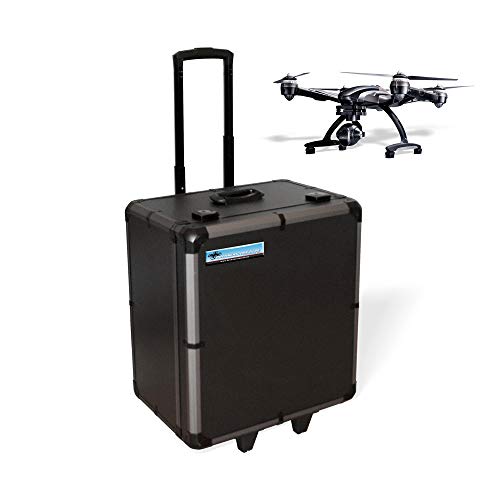 Preisvergleich Produktbild DROHNENSTORE24.DE ...DER DROHNEN-GURU DS24 Koffer für Yuneec Q500 4K / Typhoon H mit Trolley Griff Rollen Black Edition