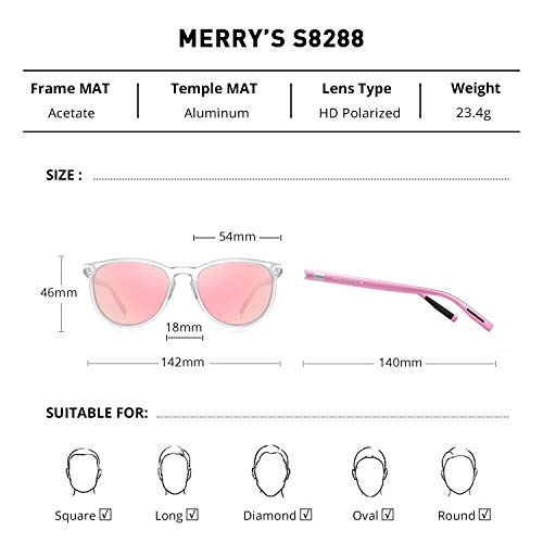Image of MERRY'S Unisex Polarized Aluminum Sunglasses Vintage Sun Glasses For Men /Women S8286