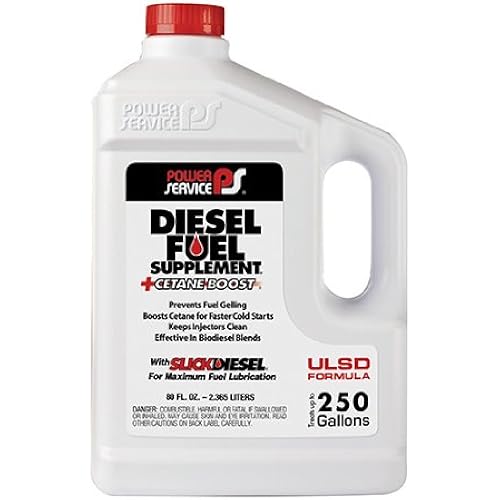 Power Service 1080-06-6PK +Cetane Boost Diesel Fuel Supplement Anti-Freezer - 80 oz., (Pack of 6)
