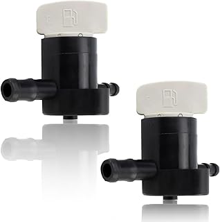 16950-Z0Y-003 Fuel Shut-off Valve Petcock for Honda GCV160 GCV190 HRX217 GCV160A0 GCV160LA GCV160LA0 GCV160LA1 GCV170LA GCV190LA GCV200LA GSV190LA Lawn Mower Garden Equipment Engine Parts 2PCS