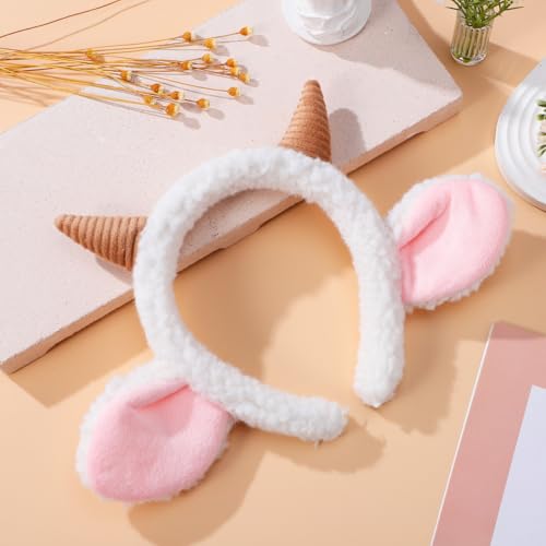 Schafhorn Haarreif Für Cosplay Niedliches Tier Stirnband Stoffmaterial Langlebig Und Modisch Für Karneval Halloween Und Musikfestivals Geschenkidee Für Freunde Und Familie