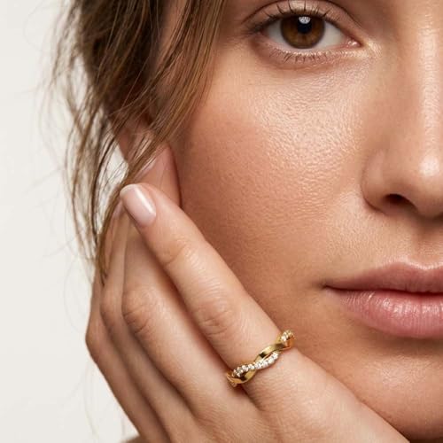Image of Miss Highness 925 Pure Silver Infinity Ring for Women and Girls | Elegant Adjustable Design | Silver Jewellery With Authenticity Certificate | Gift for Girlfriend Wife | Regular Wear Ring