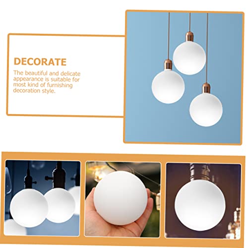 Image of 3.14 Inch Acrylic Globe Lampshade Replacement for Wall Lamp Compatible with G9 Socket Durable White Light Cover