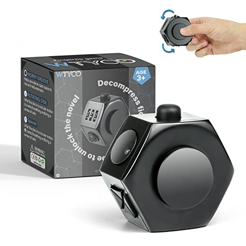 Wtycd Fidget Spinners Cube,6 Side Fidget Functions With Spinner Cool Hexagon Fidget Toys For Boys Girls Adults To Relieve Stress #TOP8