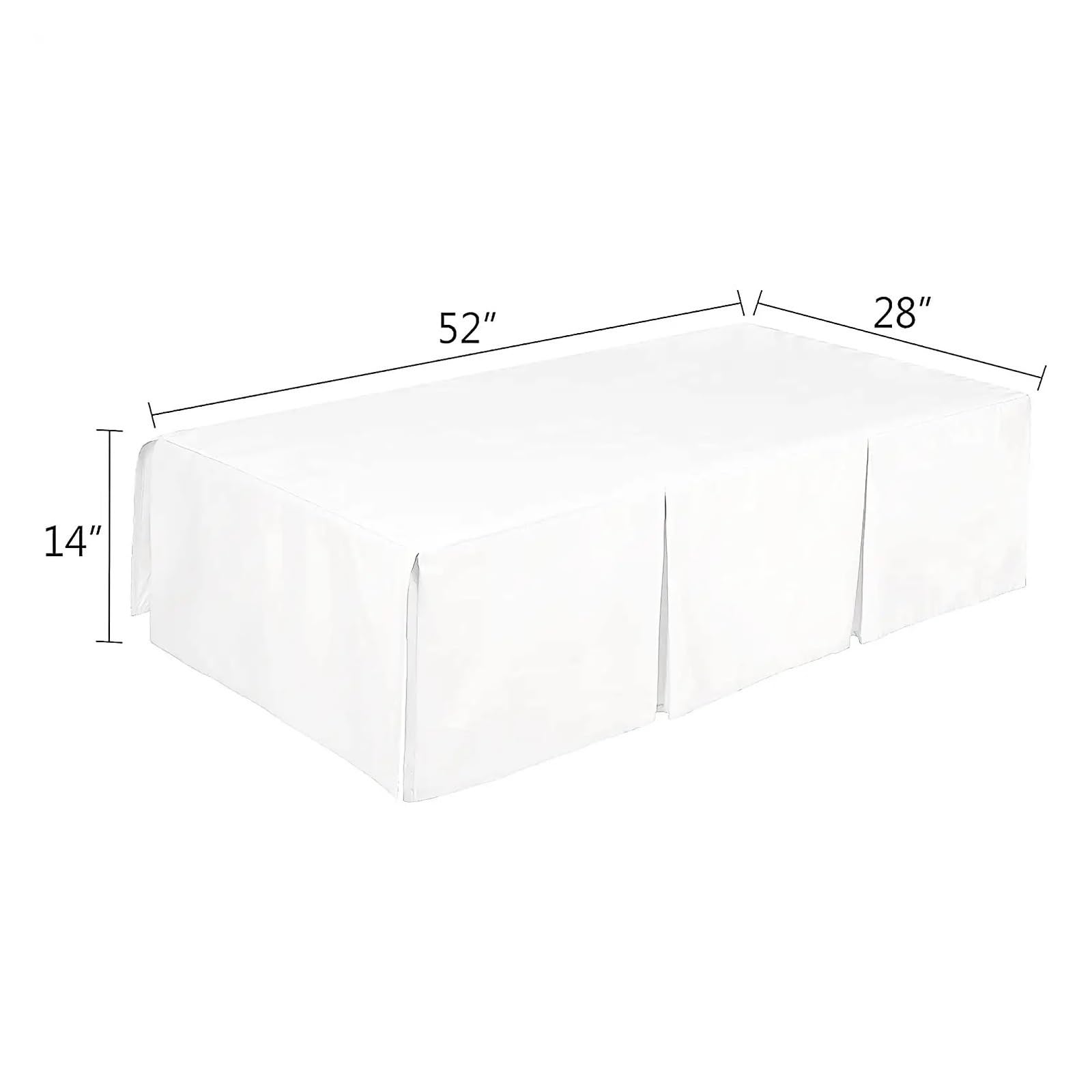 Jupe de lit Jupe de lit de Berceau plissée Standard Ajouter des draps Blancs for bébé garçons Filles - literie de pépinière Enfant en Bas âge 14 Pouces de Haut (Color : Wihte, Size : 70x 140 x 36 cm