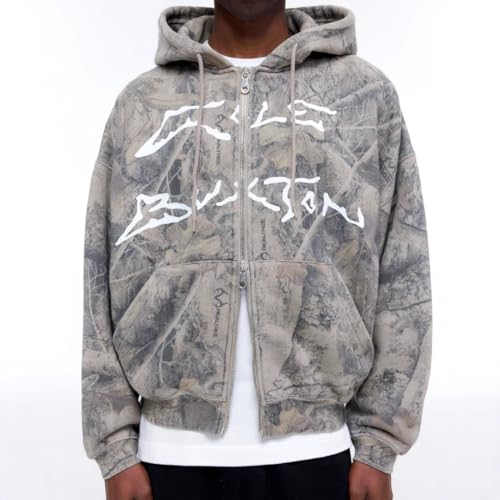 Obenie Men's patterned long sleeved sweatshirt street wear hoodie sweatshirt hip-hop fashion Y2K hoodie3