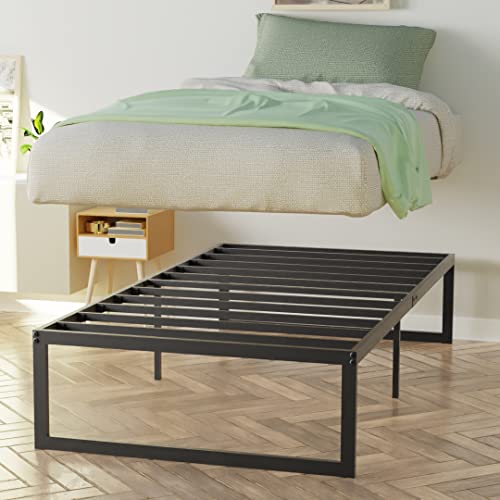 Napqueen Alpha New Metal Platform Bed Frame/Modular Design/Max Weight Capacity 1500 Lbs/Heavy Duty/No Box Spring Required/Easy Assembly, Twin #TOP2
