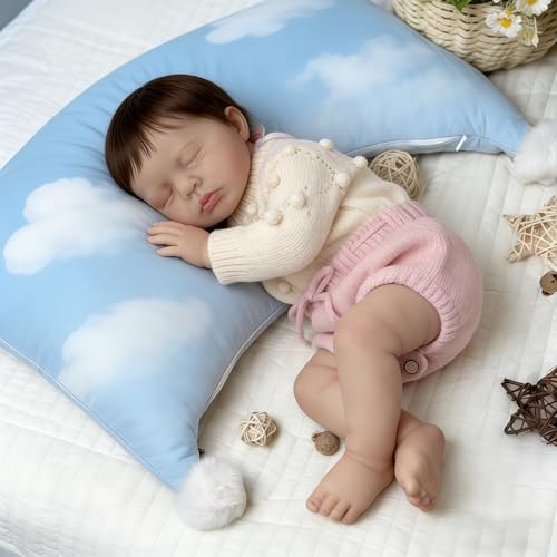 Anano Bebe Reborn Silicona Cuerpo Completo,50 Cm Muñeca Silicona Bebe Reborn Realista,Una Chica Muy Realista Lavable a Máquina con Accesorios Regalo De Cumpleaños