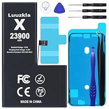 23900mAh New Upgrade Battery Compatible with iPhone X, Super Capacity Battery Replacement Compatible with iPhone X, with Full Tool Kits-0 Cycle High Capacity-24 Months Service