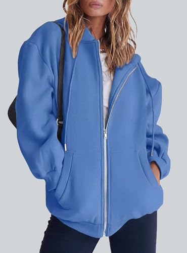 Image of PRETTYGARDEN Women's 2026 Spring Zip Up Y2K Hoodies Casual Long Sleeve Sweatshirts Fall Winter Track Jackets with Pockets