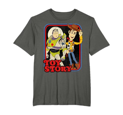 Disney Pixar Toy Story Buzz And Woody Retro Retrait Camiseta